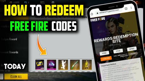 redeem code free fire free
